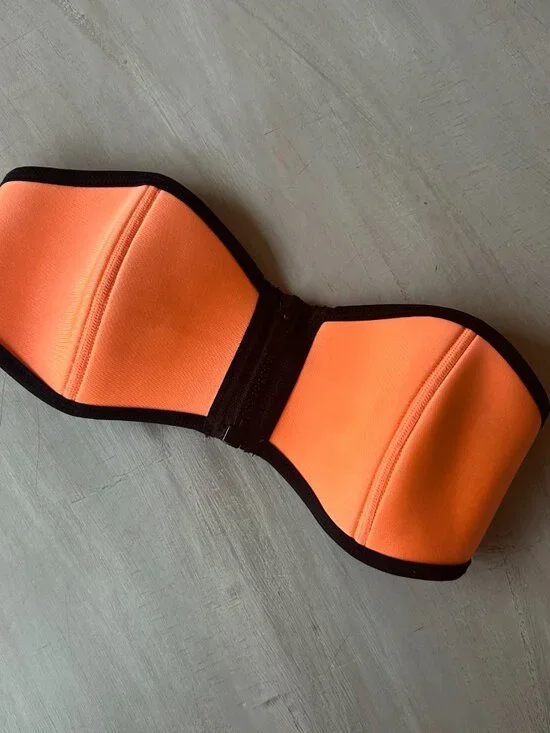 Triangl Neoprene Bandeau Balconette Bikini Top Size Small - Picture 2 of 8